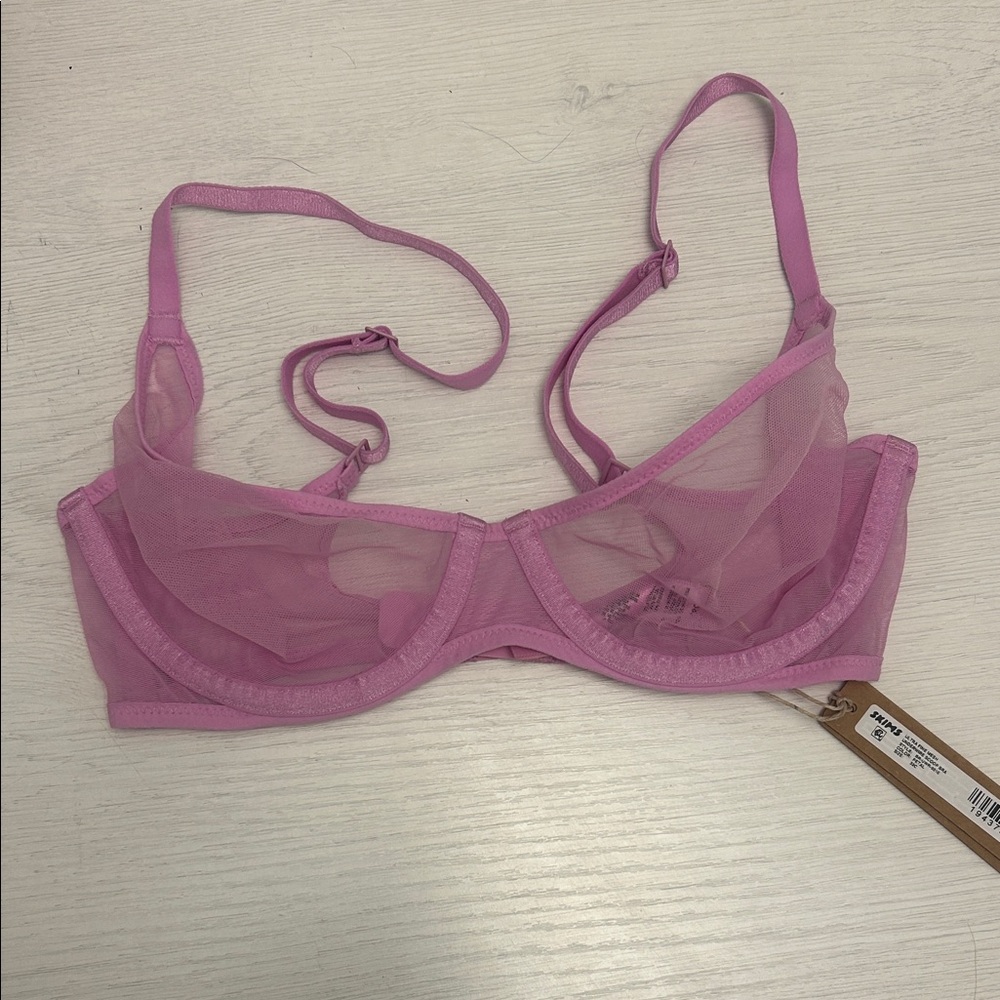 SKIMS Sheer Lavender Underwire Bra